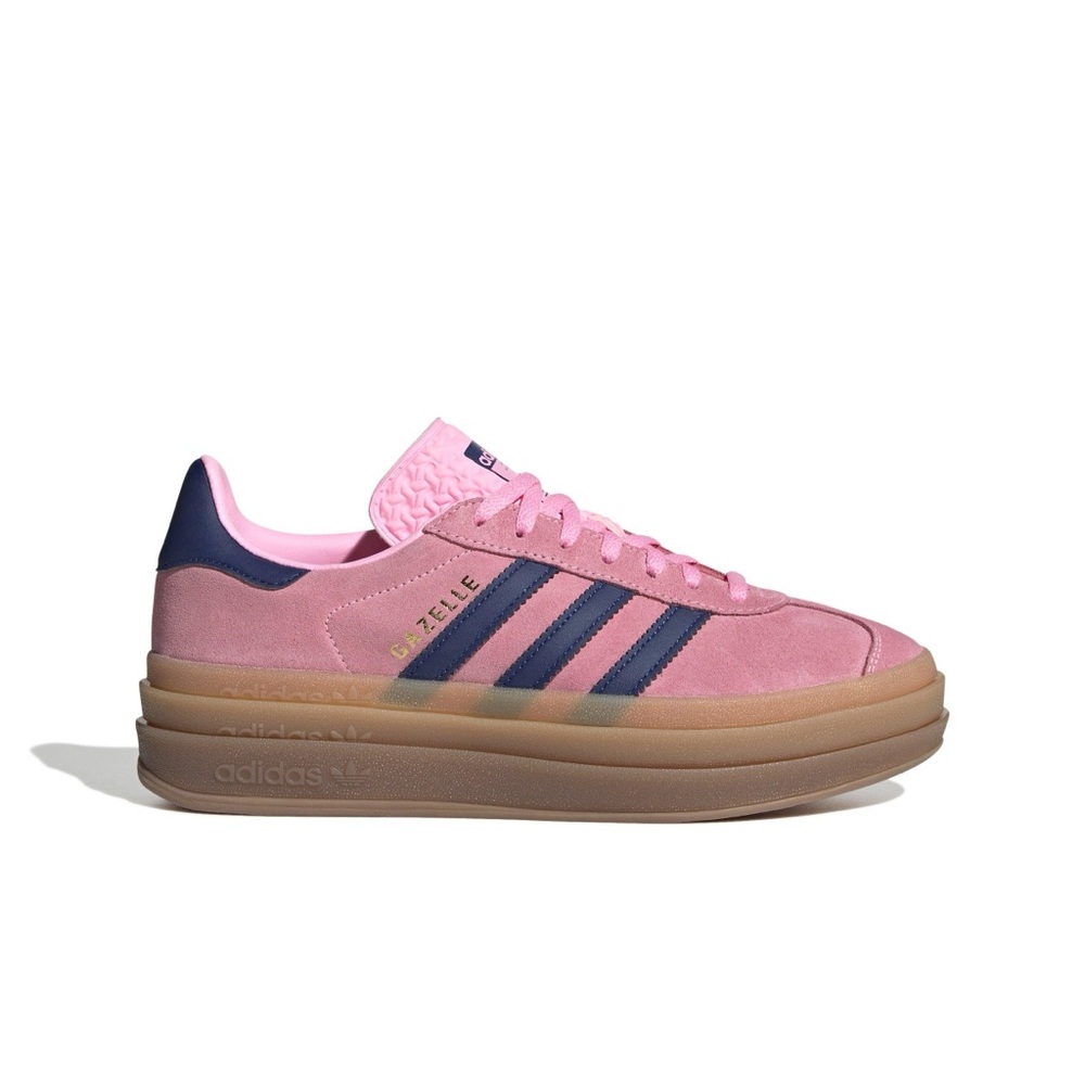 Adidas Women's Pink and Navy Sneakers